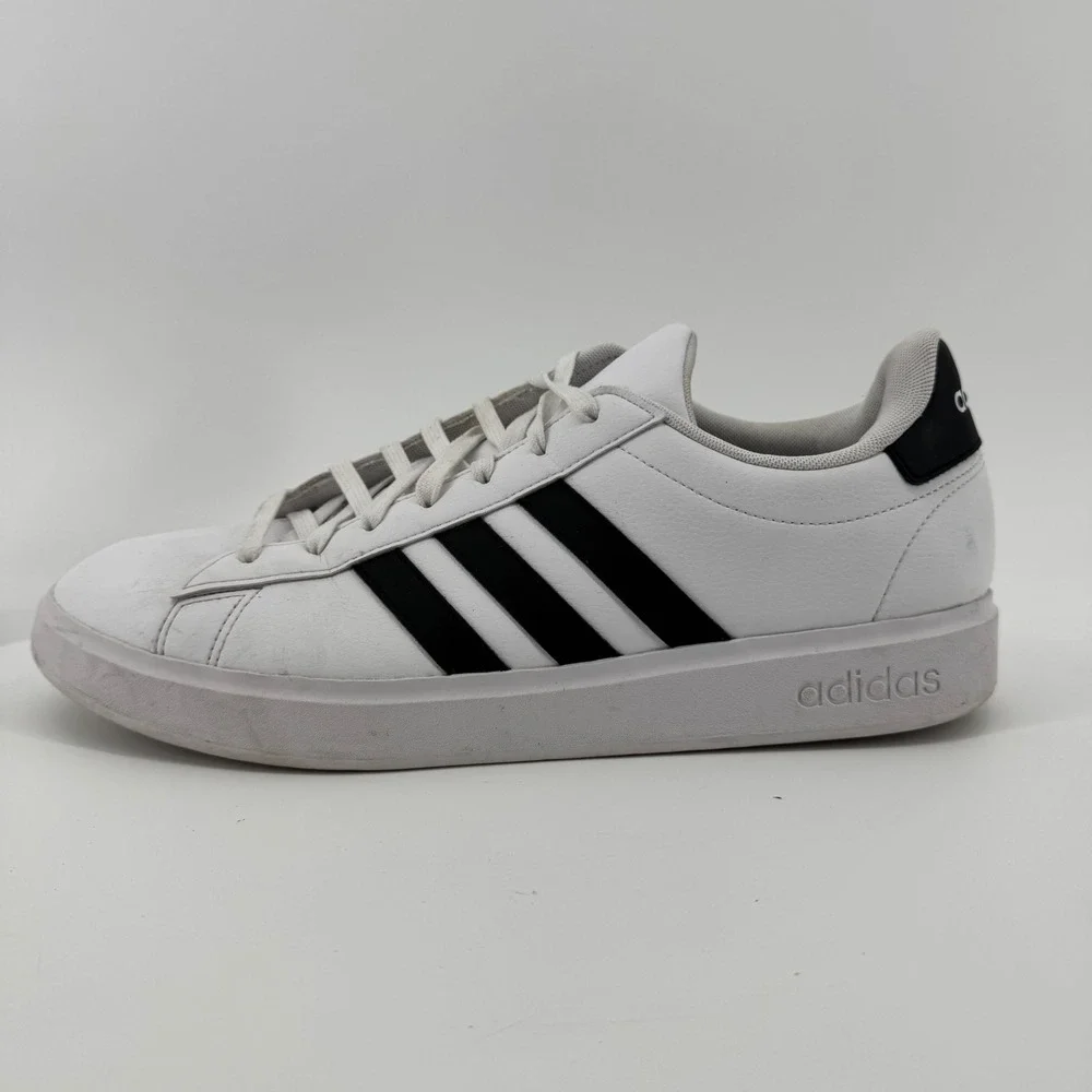 Adidas Grand Court Base‎ 2.0 Mens Shoes White Black GW9195 Size 13